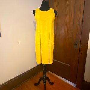 Yellow sundress dress J. Jill 100% Cotton Pockets